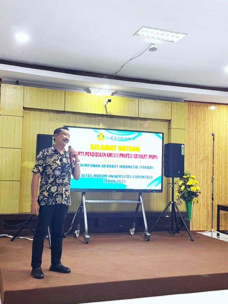 WAKIL KETUA PENGADILAN NEGERI LIMBOTO MENGHADIRI UNDANGAN KEGIATAN PENDIDIKAN KHUSUS PROFESI ADVOKAT (PKPA)